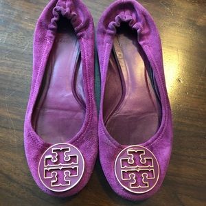Well loved Tory Burch suede Reva’s